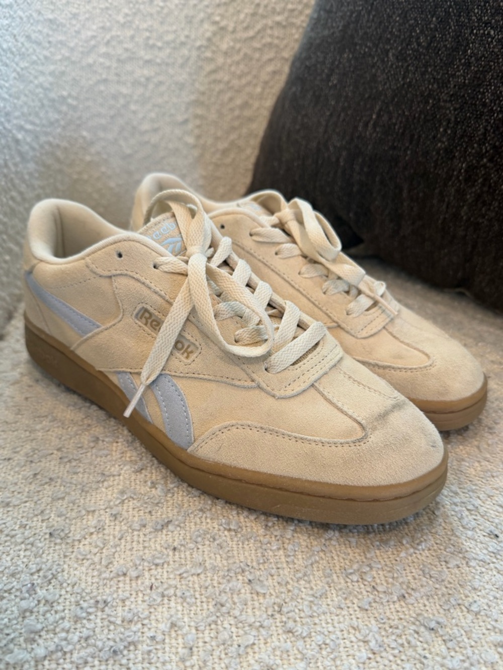 Reebok Club C Grounds UK x Ounlé Beige Suede Sneakers woman